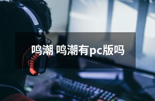 鸣潮 鸣潮有pc版吗-第1张-游戏信息-龙启网