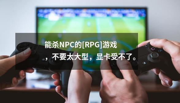 能杀NPC的[RPG]游戏，不要太大型，显卡受不了。-第1张-游戏信息-龙启网