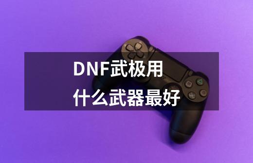 DNF武极用什么武器最好-第1张-游戏信息-龙启网