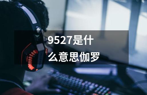 9527是什么意思伽罗-第1张-游戏信息-龙启网