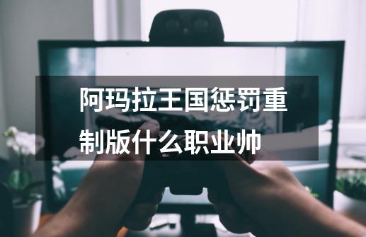 阿玛拉王国惩罚重制版什么职业帅-第1张-游戏信息-龙启网