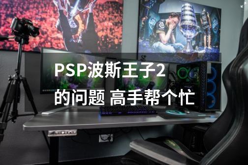 PSP波斯王子2 的问题 高手帮个忙-第1张-游戏信息-龙启网