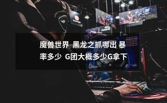 魔兽世界  黑龙之抓哪出 暴率多少  G团大概多少G拿下-第1张-游戏信息-龙启网