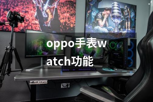 oppo手表watch功能-第1张-游戏信息-龙启网