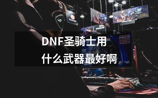 DNF圣骑士用什么武器最好啊-第1张-游戏信息-龙启网