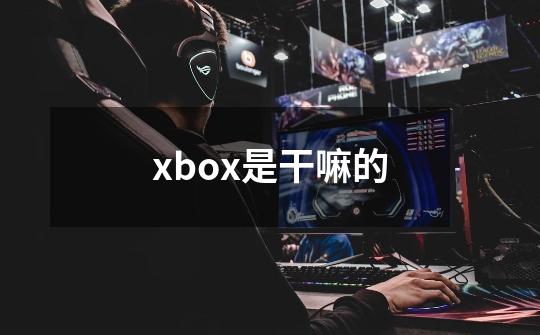 xbox是干嘛的-第1张-游戏信息-龙启网