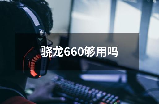 骁龙660够用吗-第1张-游戏信息-龙启网