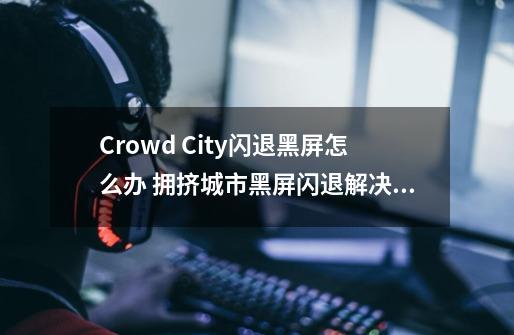 Crowd City闪退黑屏怎么办 拥挤城市黑屏闪退解决方法-第1张-游戏信息-龙启网