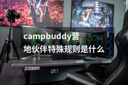 campbuddy营地伙伴特殊规则是什么-第1张-游戏信息-龙启网