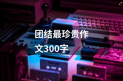 团结最珍贵作文300字-第1张-游戏信息-龙启网