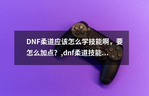 DNF柔道应该怎么学技能啊，要怎么加点？,dnf柔道技能
教学-第1张-游戏信息-龙启网