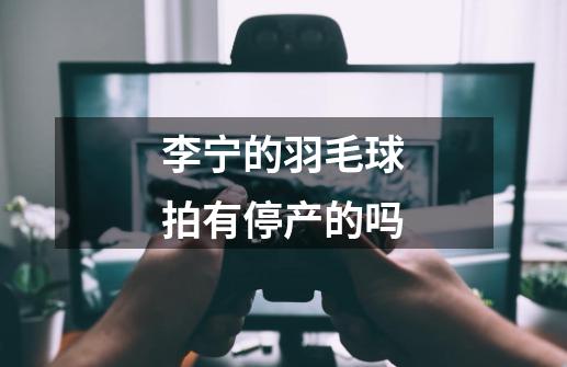 李宁的羽毛球拍有停产的吗-第1张-游戏信息-龙启网