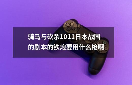 骑马与砍杀1.011日本战国的剧本的铁炮要用什么枪啊-第1张-游戏信息-龙启网