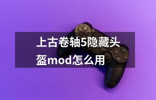 上古卷轴5隐藏头盔mod怎么用-第1张-游戏信息-龙启网