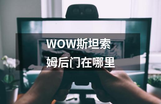 WOW斯坦索姆后门在哪里-第1张-游戏信息-龙启网