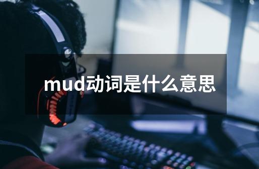 mud动词是什么意思-第1张-游戏信息-龙启网