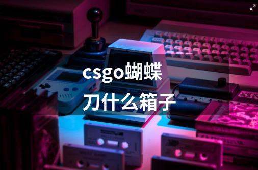 csgo蝴蝶刀什么箱子-第1张-游戏信息-龙启网