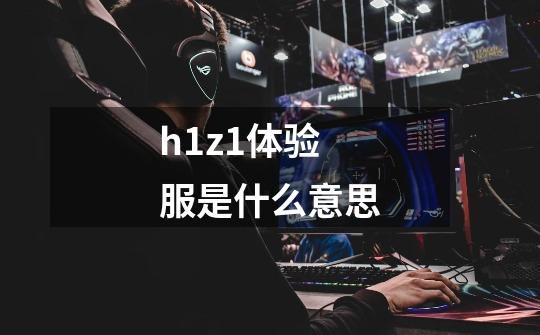 h1z1体验服是什么意思-第1张-游戏信息-龙启网