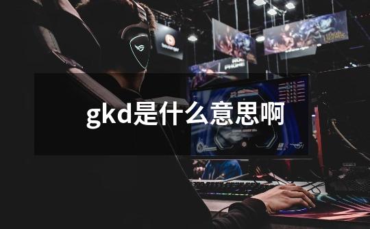 gkd是什么意思啊-第1张-游戏信息-龙启网