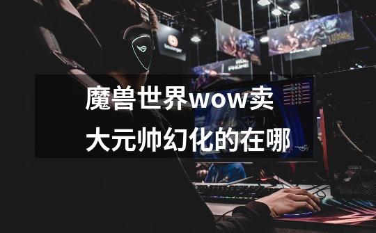 魔兽世界wow卖大元帅幻化的在哪-第1张-游戏信息-龙启网