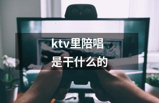 ktv里陪唱是干什么的-第1张-游戏信息-龙启网