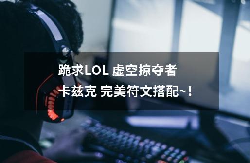 跪求LOL 虚空掠夺者 卡兹克 完美符文搭配~！-第1张-游戏信息-龙启网