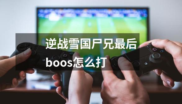 逆战雪国尸兄最后boos怎么打-第1张-游戏信息-龙启网