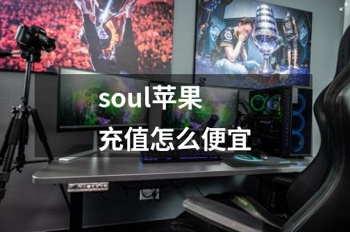 soul苹果充值怎么便宜-第1张-游戏信息-龙启网