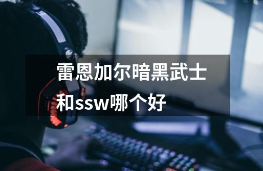 雷恩加尔暗黑武士和ssw哪个好-第1张-游戏信息-龙启网