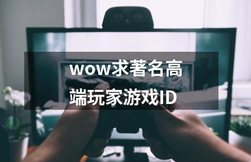 wow求著名高端玩家游戏ID-第1张-游戏信息-龙启网