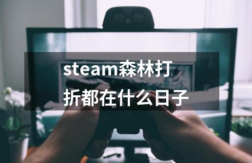 steam森林打折都在什么日子-第1张-游戏信息-龙启网