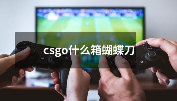 csgo什么箱蝴蝶刀-第1张-游戏信息-龙启网