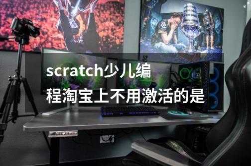 scratch少儿编程淘宝上不用激活的是-第1张-游戏信息-龙启网