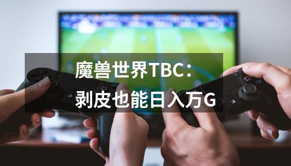 魔兽世界TBC：剥皮也能日入万G-第1张-游戏信息-龙启网