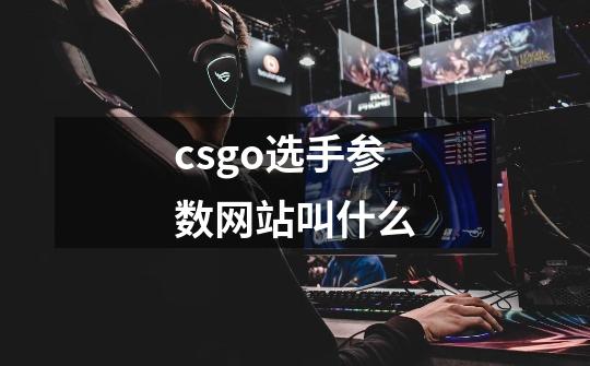 csgo选手参数网站叫什么-第1张-游戏信息-龙启网