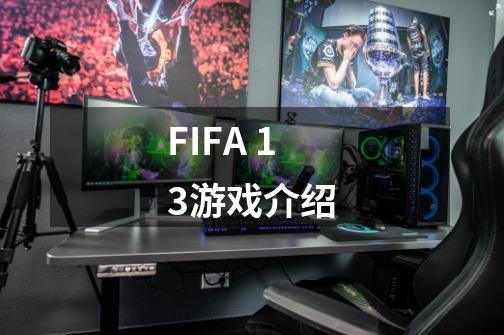 FIFA 13游戏介绍-第1张-游戏信息-龙启网