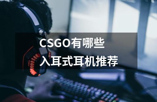 CSGO有哪些入耳式耳机推荐-第1张-游戏信息-龙启网