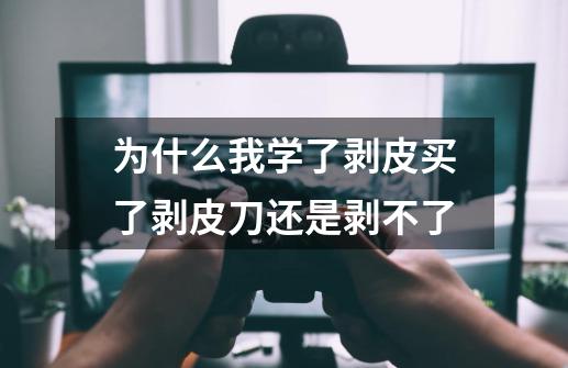 为什么我学了剥皮买了剥皮刀还是剥不了-第1张-游戏信息-龙启网