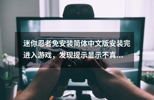 迷你忍者免安装简体中文版安装完进入游戏，发现提示显示不真确，提示成了小圆圈，看不到汉化的提示-第1张-游戏信息-龙启网