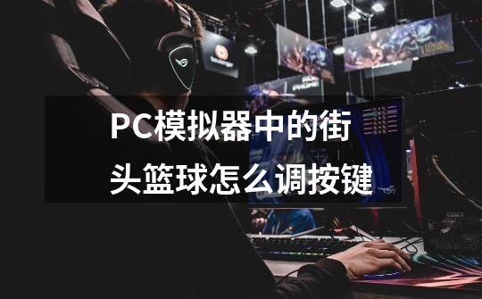 PC模拟器中的街头篮球怎么调按键-第1张-游戏信息-龙启网