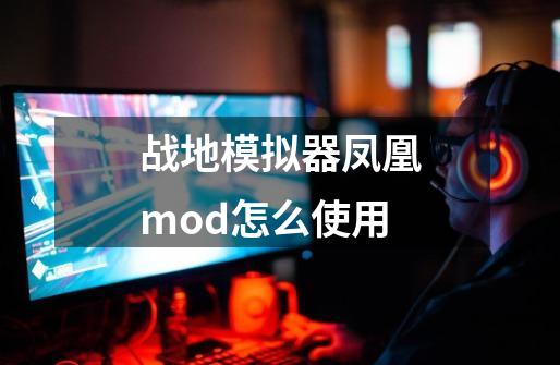 战地模拟器凤凰mod怎么使用-第1张-游戏信息-龙启网