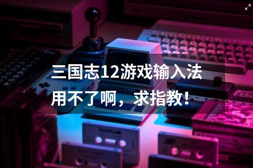 三国志12游戏输入法用不了啊，求指教！-第1张-游戏信息-龙启网