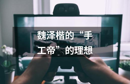 魏泽楷的“手工帝”的理想-第1张-游戏信息-龙启网