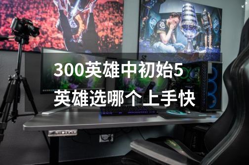 300英雄中初始5英雄选哪个上手快-第1张-游戏信息-龙启网