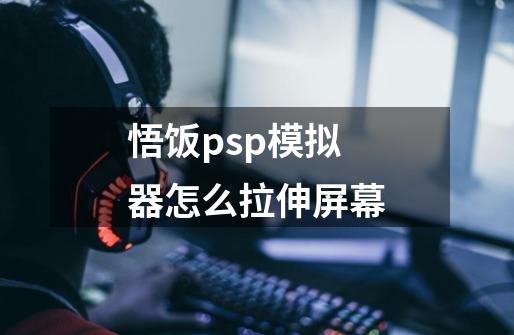 悟饭psp模拟器怎么拉伸屏幕-第1张-游戏信息-龙启网