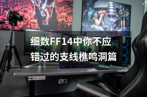 细数FF14中你不应错过的支线樵鸣洞篇-第1张-游戏信息-龙启网