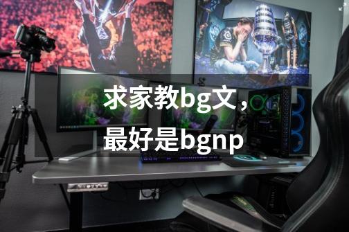 求家教bg文，最好是bgnp-第1张-游戏信息-龙启网