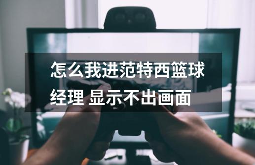 怎么我进范特西篮球经理 显示不出画面-第1张-游戏信息-龙启网