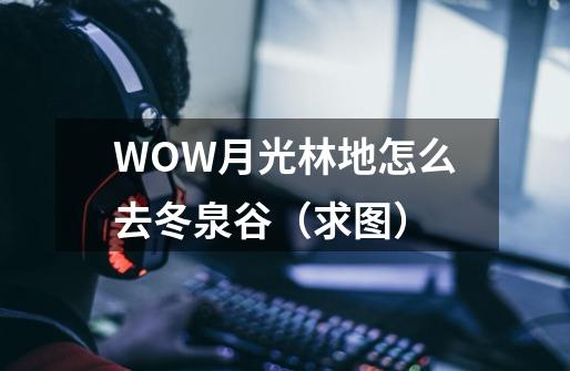 WOW月光林地怎么去冬泉谷（求图）-第1张-游戏信息-龙启网