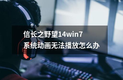 信长之野望14win7系统动画无法播放怎么办-第1张-游戏信息-龙启网